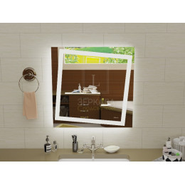 Зеркало в ванную комнату с подсветкой Торино 65 см