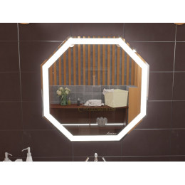 Зеркало в ванную комнату с подсветкой Тревизо 65 см