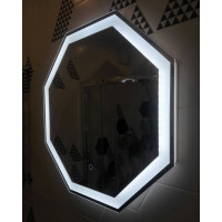Зеркало в ванную комнату с подсветкой Тревизо 75х75 см