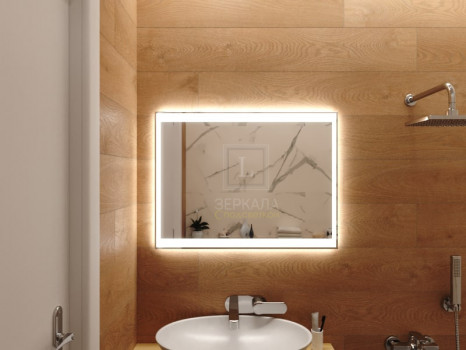 Зеркало для ванной с подсветкой Инворио 135х75 см