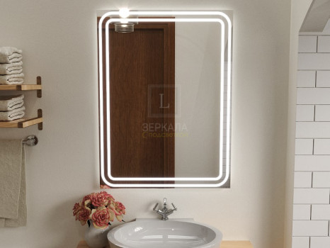 Зеркало с подсветкой для ванной комнаты Моресс 50х70 см