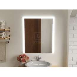 Зеркало с подсветкой для ванной комнаты Серино 65 см