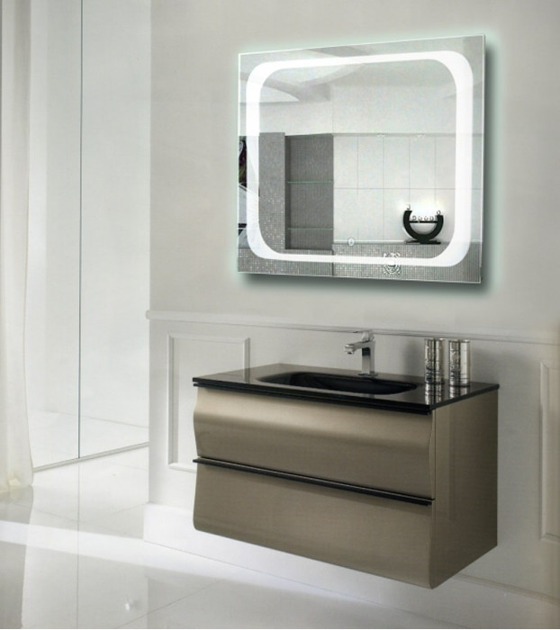 Зеркало с подсветкой для ванной комнаты Атлантик